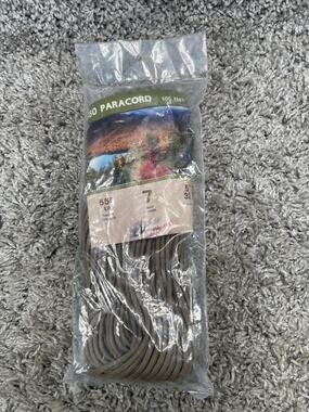 550 Cord Paracord Coyote Tan 100 Feet Military Tactical New In Packaging